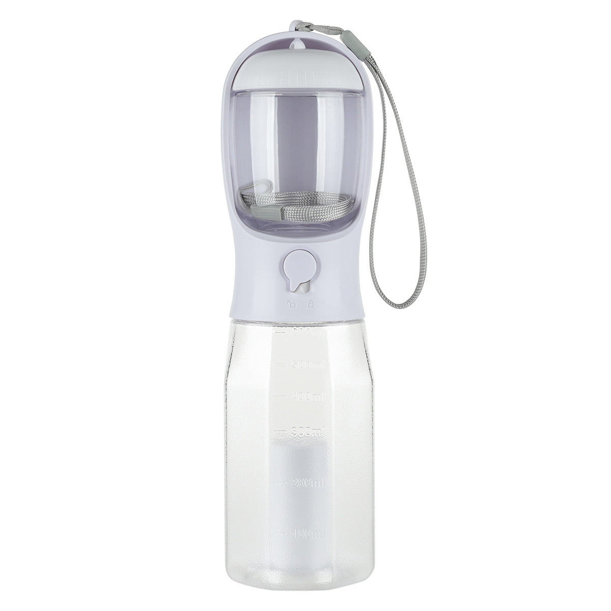 Bouteille d'eau portable multifonctionnelle 3 en 1 pour chat et chien, avec distributeur de nourriture et de déjections. Anti-fuites. Accessoires pour animaux de compagnie.
