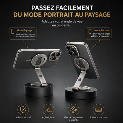 Support magnétique double pour smartphone, accessoire griffe froide pour photographie professionnelle