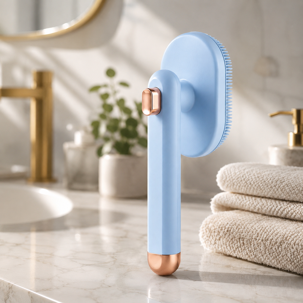 Peigne pour animaux (chat et chien) : brosse autonettoyante pour éliminer les poils morts, accessoires de toilettage et peigne pour animaux.